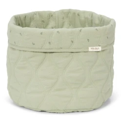 Kétoldalas textil kosár nagy Pure Sage