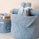 Little Dutch Kétoldalas textil kosár nagy Pure Denim Blue Little Dutch Kétoldalas textil kosár nagy Pure Denim Blue