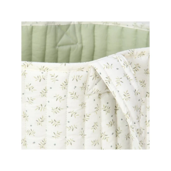 Little Dutch Textil kétoldalas kosár extra nagy Blueberry Leaves