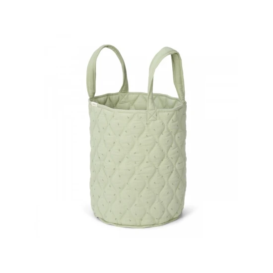 Little Dutch Textil kétoldalas kosár extra nagy Pure Sage