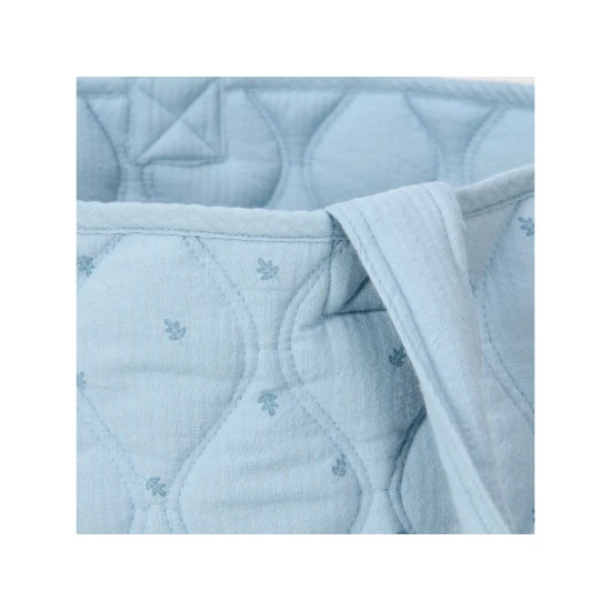 Little Dutch Textil kétoldalas kosár extra nagy Pure Denim Blue