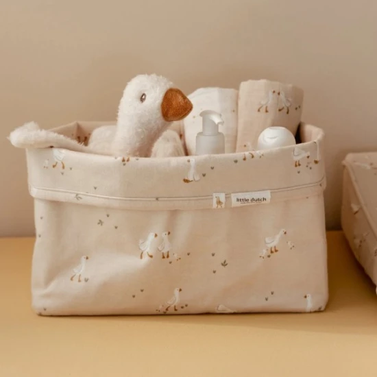 Little Dutch Nagy textil kosár Liba Newborn Naturals