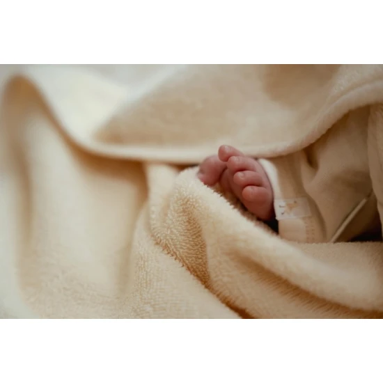 Little Dutch Kapucnis törölköző 75x75 cm Liba Newborn Naturals