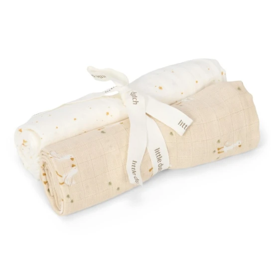 Little Dutch Textilpelenka 70x70cm Husa Newborn Naturals
