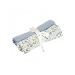 Textilpelenka 70x70cm Forest Adventure & Denim Blue 2 ks