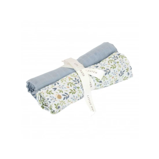 Little Dutch Textilpelenka 70x70cm Forest Adventure & Denim Blue 2 ks