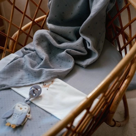 Little Dutch Textilpelenka 70x70cm Pure Denim Blue Little Dutch Textilpelenka 70x70cm Pure Denim Blue
