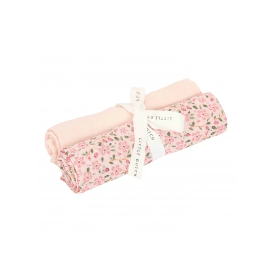 Little Dutch Textilpelenka 70x70cm Fairy Floral & Blossom 2 ks Little Dutch Textilpelenka 70x70cm Fairy Floral & Blossom 2 ks