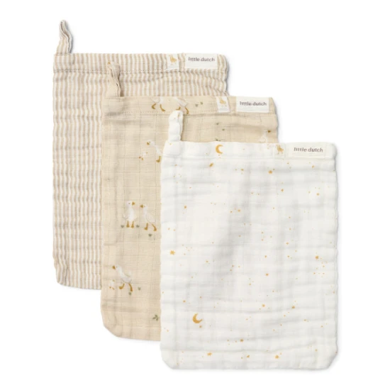 Little Dutch 3 db törölköző Husa Newborn Naturals Little Dutch 3 db törölköző Husa Newborn Naturals