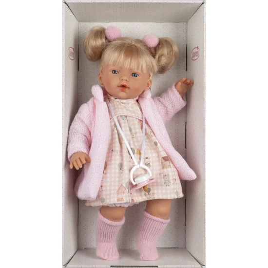 Llorens Baba Hangokkal és Puha Testtel Roberta 33 cm