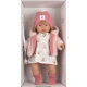 Llorens Baba Hangokkal és Puha Testtel Carla virágos ruhában 42 cm