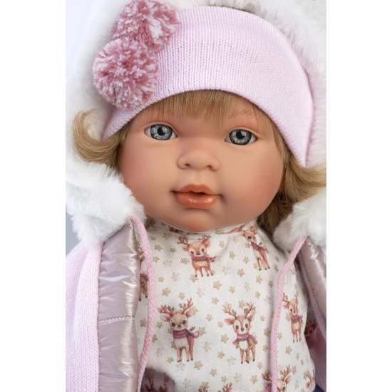 Llorens Baba Hangokkal és Puha Testtel Carla farmerszoknyás szettben 42 cm Llorens Baba Hangokkal és Puha Testtel Carla farmerszoknyás szettben 42 cm