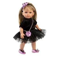 Llorens puha testű baba fekete ruhában Elena 35 cm Llorens puha testű baba fekete ruhában Elena 35 cm
