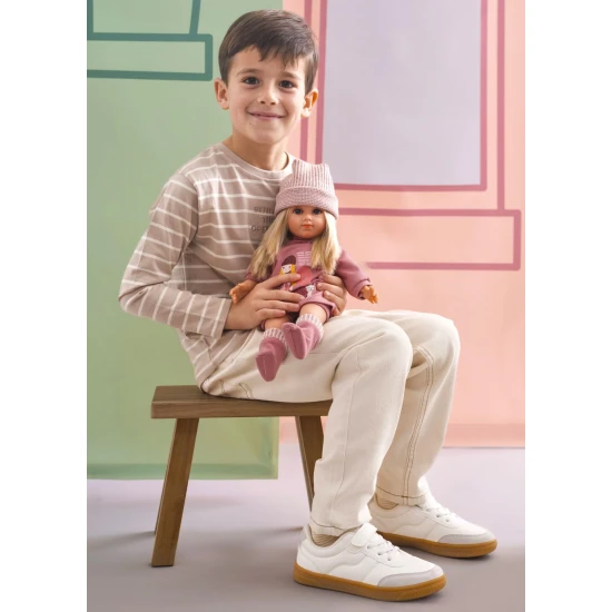 Llorens Baba Puha Testtel Elena kislányos mintás ruhában 35 cm Llorens Baba Puha Testtel Elena kislányos mintás ruhában 35 cm