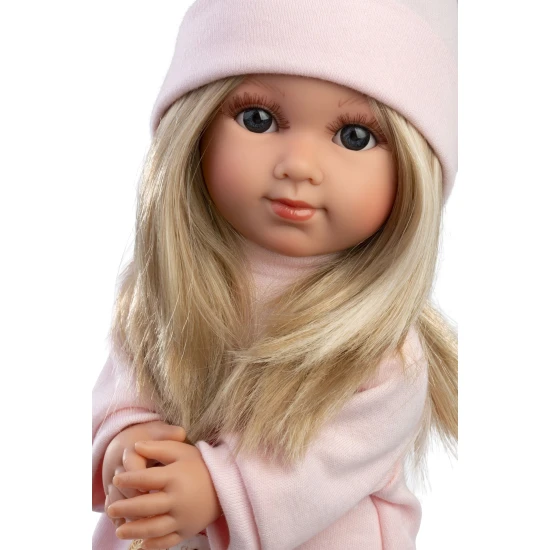 Llorens Baba Puha Testtel Elena Mon Amour mintás ruhában 35 cm Llorens Baba Puha Testtel Elena Mon Amour mintás ruhában 35 cm
