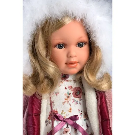 Llorens Llorens baba puha testtel Lucia 40 cm Baba hang nélkül, 40 cm, puha szövet testtel, finom szőrrel az egész fején, Spanyolországban kézzel készített, díszdobozban, 3 éves kortól használható.