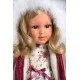 Baba hang nélkül, 40 cm, puha szövet testtel, finom szőrrel az egész fején, Spanyolországban kézzel készített, díszdobozban, 3 éves kortól használható.