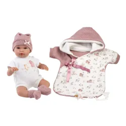 Llorens Baby puha testtel és hangokkal pelenkában 36 cm