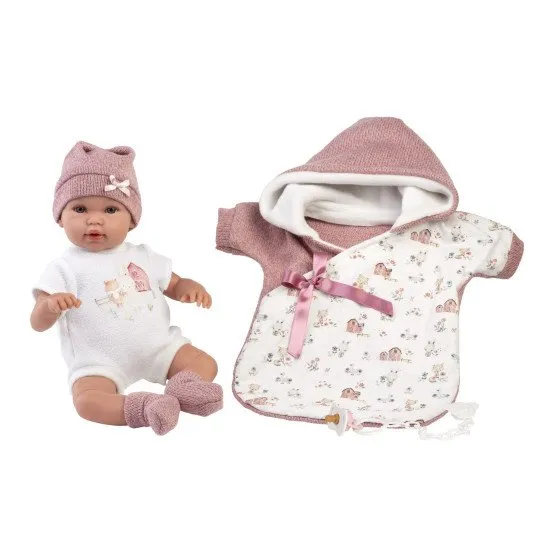 Llorens Llorens Baby puha testtel és hangokkal pólyában 36 cm Llorens beszélő baba puha anyagból készült testtel, 36 cm, aminek köszönhetően a