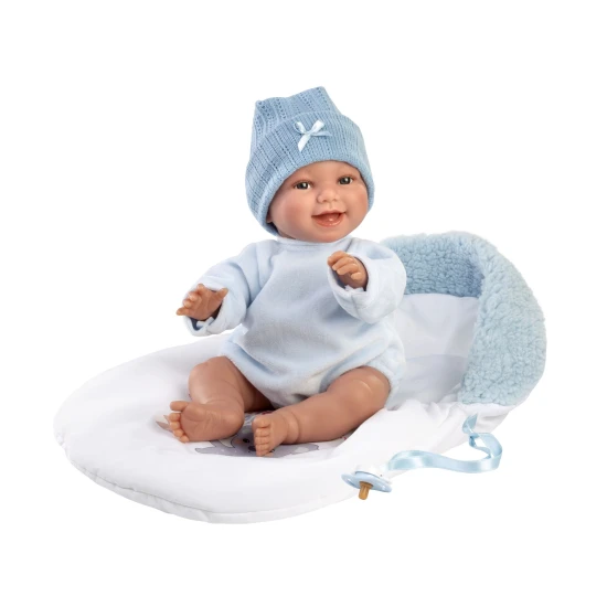 Llorens Baba Hangokkal és Puha Testtel kék Koala hálózsákban 38 cm Llorens Baba Hangokkal és Puha Testtel kék Koala hálózsákban 38 cm
