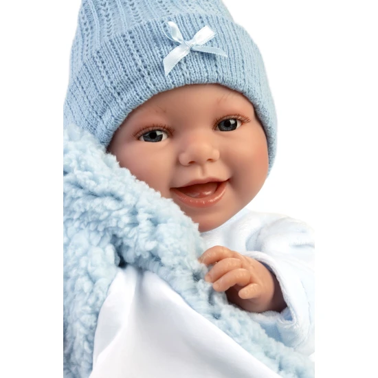 Llorens Baba Hangokkal és Puha Testtel kék Koala hálózsákban 38 cm Llorens Baba Hangokkal és Puha Testtel kék Koala hálózsákban 38 cm