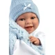 Llorens Baba Hangokkal és Puha Testtel kék Koala hálózsákban 38 cm Llorens Baba Hangokkal és Puha Testtel kék Koala hálózsákban 38 cm