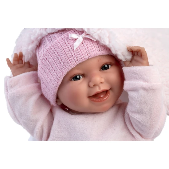 Llorens Baba Hangokkal és Puha Testtel rózsaszín Koala hálózsákban 38 cm Llorens Baba Hangokkal és Puha Testtel rózsaszín Koala hálózsákban 38 cm