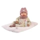 Llorens Baba Hangokkal és Puha Testtel macskafüles sapkával 44 cm Llorens Baba Hangokkal és Puha Testtel macskafüles sapkával 44 cm