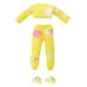 Junior Rainbow High Fashion baba pyjamában, mozgatható ízületekkel és hosszú fésülhető hajjal – Pyjama kollekció