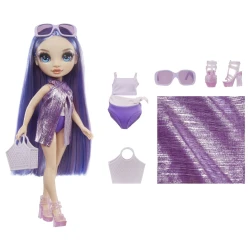 Rainbow High Fashion baba Violet Willow fürdőruhában Rainbow High Fashion baba Violet Willow fürdőruhában