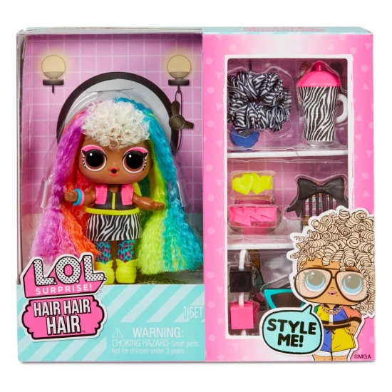 L.O.L. Surprise! Hair Hair Hair Baba – baba hosszú hajjal és kiegészítőkkel