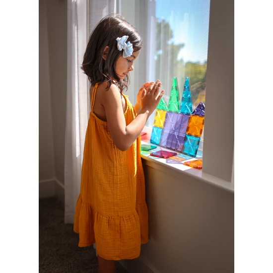 Eredeti 32 részes MAGNA-TILES mágneses építőkészlet.