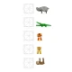 Az eredeti MAGNA-TILES® Jungle mágneskészlet.