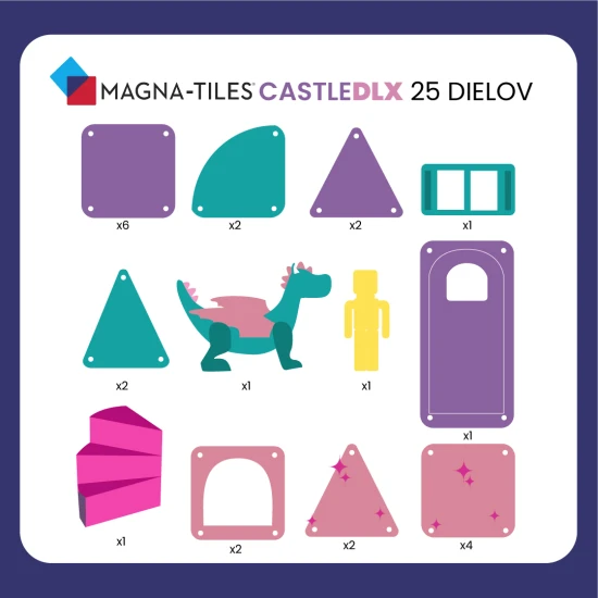 MAGNA-TILES mágneskészlet kis hercegnőknek.