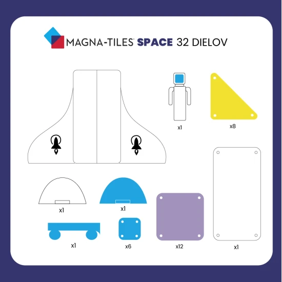 MAGNA-TILES mágneskészlet az űr szerelmeseinek.