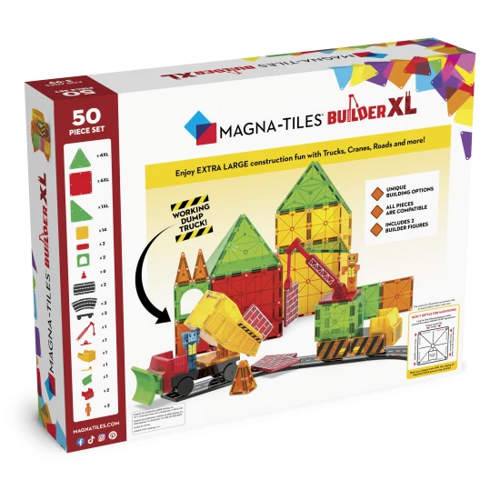 MAGNA-TILES mágneskészlet kis építőknek.