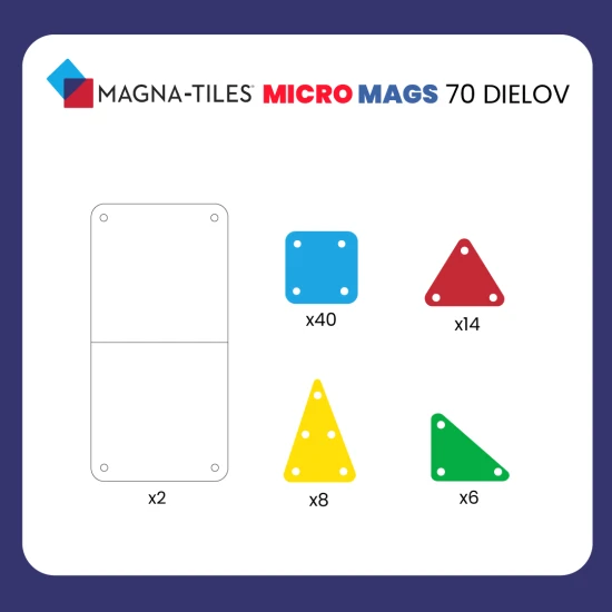MAGNA-TILES óriás mágneses utazókészlet.