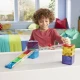 Mágneses építőkészlet MAGNA-TILES Rail Racers - 33 részes labdapálya sínekkel gyerekeknek