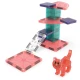 Mágneses készlet MAGNA-CSEMPEK Cat Tree - macskafa figurával, microMAGS részekkel és dekorációkkal