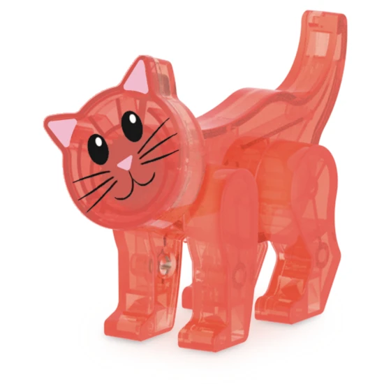 Mágneses készlet MAGNA-CSEMPEK Cat Tree - macskafa figurával, microMAGS részekkel és dekorációkkal
