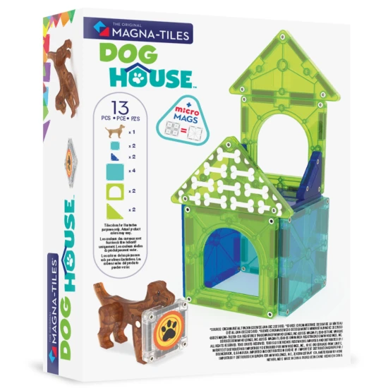 MAGNA-TILES Kutyaház mágneskészlet - gyerek kutyaház figurával és dekorációval