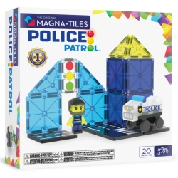 Mágneses építőkészlet Police Patrol 20 részes