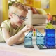 Mágneses építőkészlet MAGNA-TILES Police Patrol - gyermek rendőrautó figurával és közlekedési lámpával