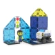 Mágneses építőkészlet MAGNA-TILES Police Patrol - gyermek rendőrautó figurával és közlekedési lámpával