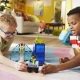 Mágneses építőkészlet MAGNA-TILES Police Patrol - gyermek rendőrautó figurával és közlekedési lámpával