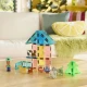 Mágneses építőkészlet MAGNA-TILES Puppy Park - gyerek építőkészlet kölyökkutyákkal, medencével és játszótérrel