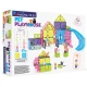 Mágneses építőkészlet MAGNA-TILES Pet Playhouse - gyerekház állatoknak csúszdával, figurákkal és kiegészítőkkel