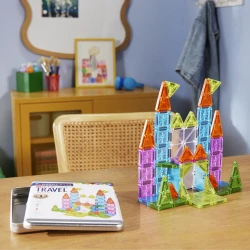 Mágneses építőkészlet Travel Set Deluxe 55 részes