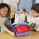 Mágneses építőkészlet MAGNA-TILES Travel Set Deluxe - 55 mini darab bádogtokban, útközbeni játékhoz