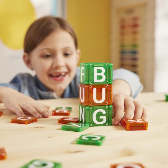 MAGNA-TILES microMAGS LEARN Letters mágneses építőkészlet, 56 darabos 254056LL